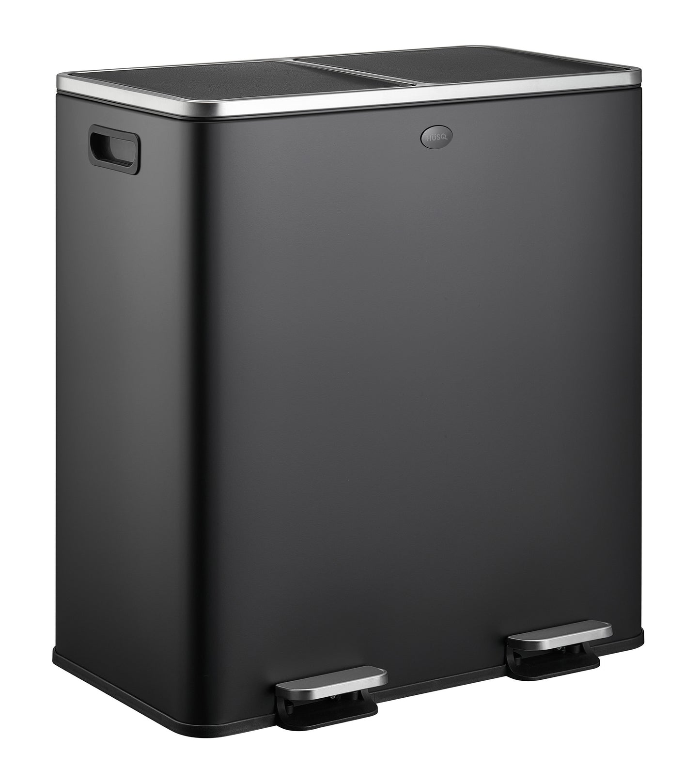 Garbiq Prullenbak 60 Liter - 2 Vakken - mat zwart