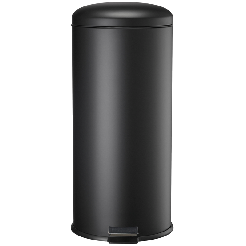 Slimbin Prullenbak - rond -30 liter - mat zwart
