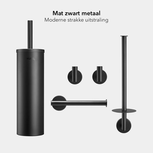 Toiletaccessoire set voor WC met Montagemateriaal