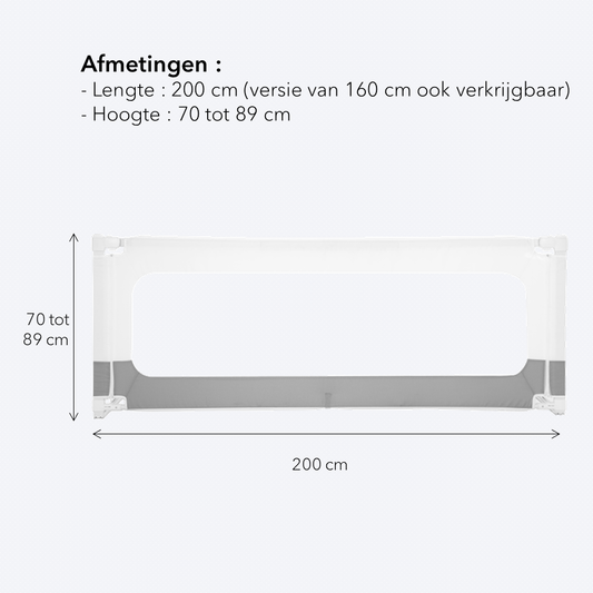 bedhekje van 200 cm lang