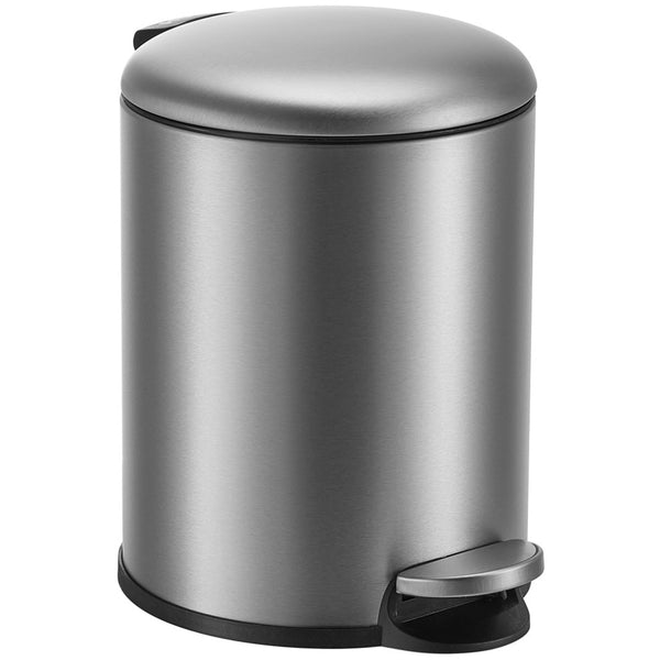 Slimbin Prullenbak 5 Liter - Mat zilver