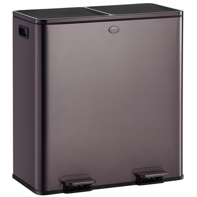 Garbiq Abfalleimer 60 Liter (2 Fächer) – Gunmetal