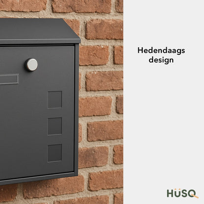 moderne brievenbus van HÜSQ