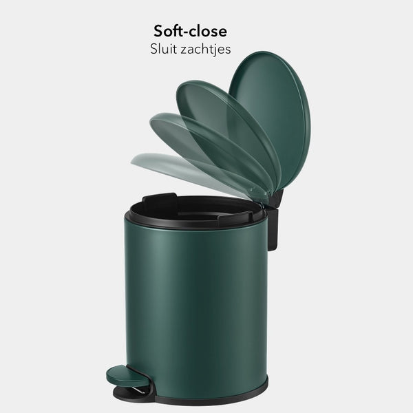 Slimbin Prullenbak 5 Liter - Dennegroen