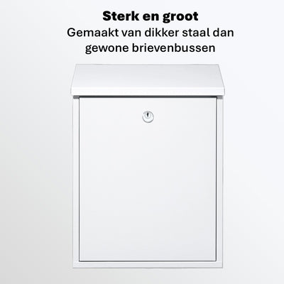 Postmaster sterke grote brievenbus - wit