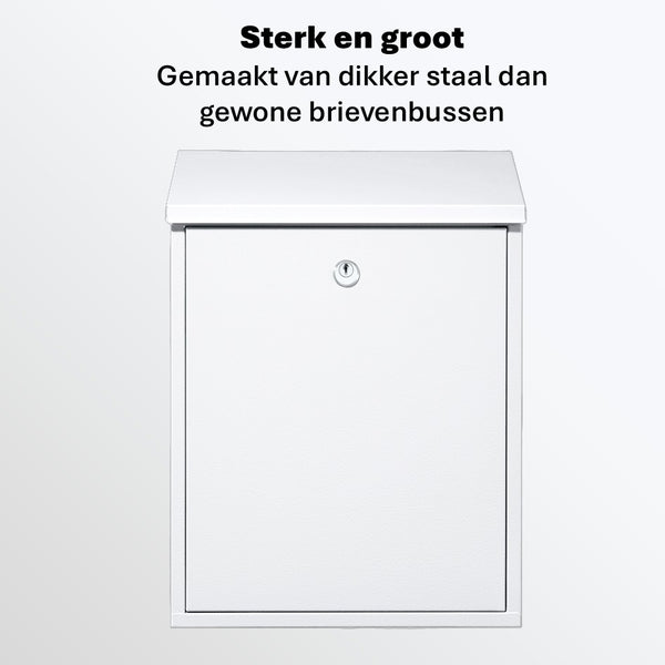 Postmaster sterke grote brievenbus - wit