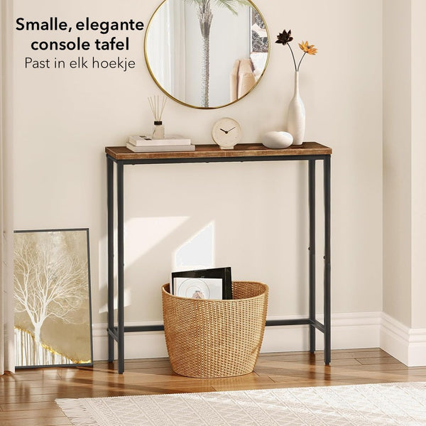 Consoletafel - houten Wandtafel - 75x24x75cm