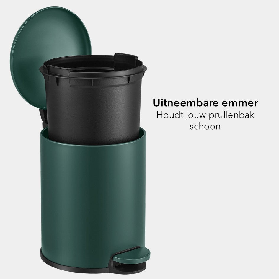 Slimbin Prullenbak 5 Liter - Dennegroen