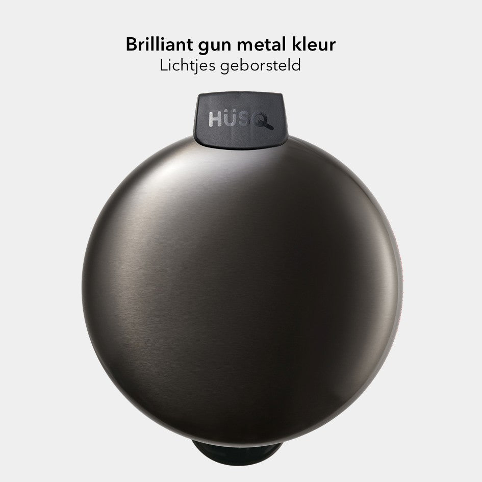 Slimbin Prullenbak 5 Liter - glanzend gun metal