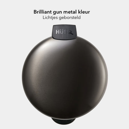 Slimbin Prullenbak 5 Liter - glanzend gun metal