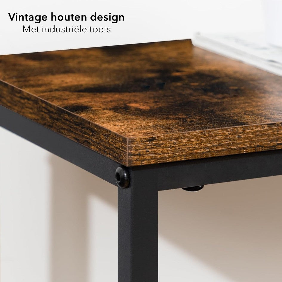 Consoletafel - houten Wandtafel - 75x24x75cm