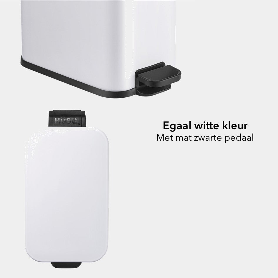 Slimbin smalle Prullenbak 5 Liter - wit