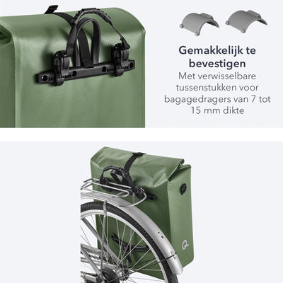 Fahrradtasche 31 Liter | Wasserdicht | Mintgrün