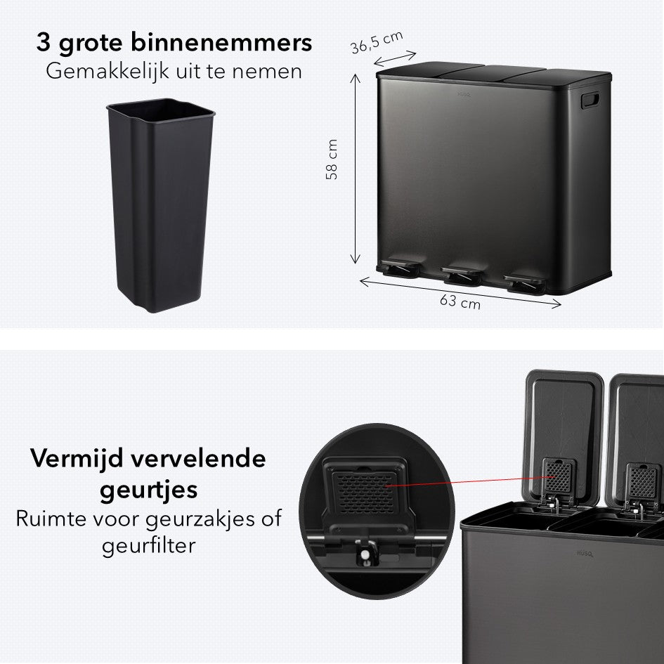 Grote pedaalemmer met 3 delen