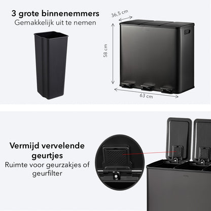 Grote pedaalemmer met 3 delen