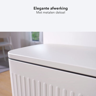 Prullenbak 60 Liter - 1 Binnenemmer - gebroken wit