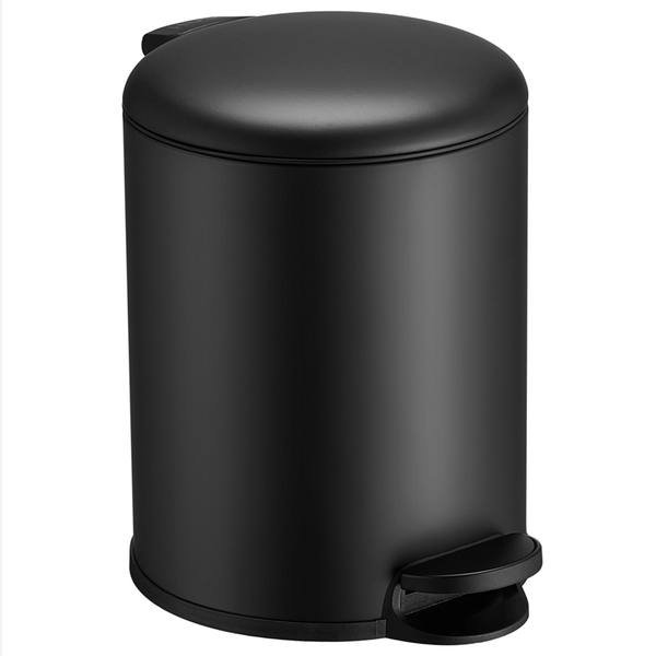 Slimbin Prullenbak 5 Liter - mat zwart