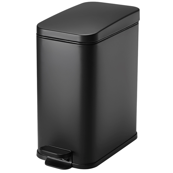 Slimbin smalle Prullenbak 5 Liter - mat zwart