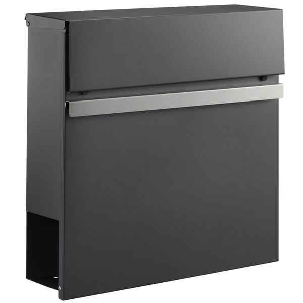 Wand Brievenbus - staal - antraciet grijs RAL7016