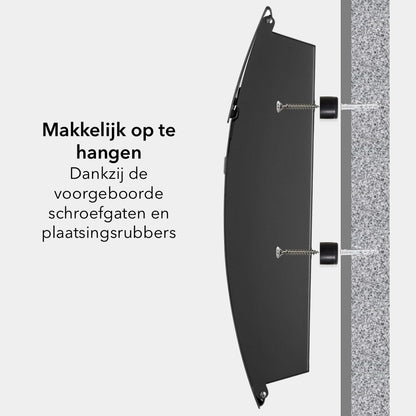 Langwerpige brievenbus - metaal - antraciet grijs