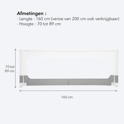 Bedhekje - 160 cm lang - verstelbaar