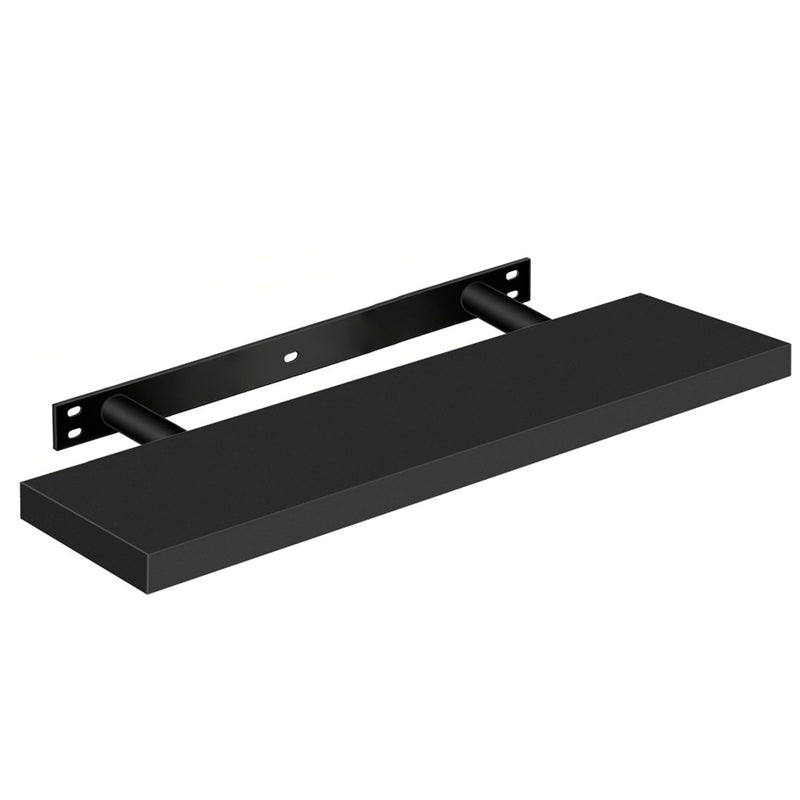 Set aus 2 schwebenden Wandregalen à 80 cm mit Aufhängevorrichtung