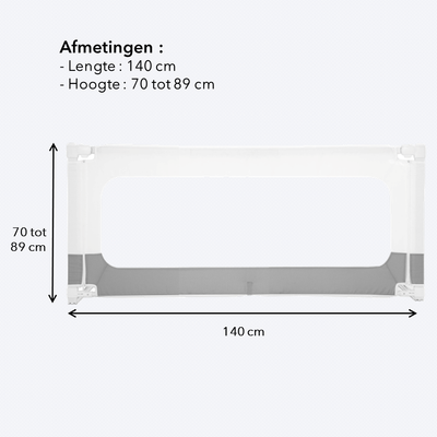 bedhekje van 140 cm lang